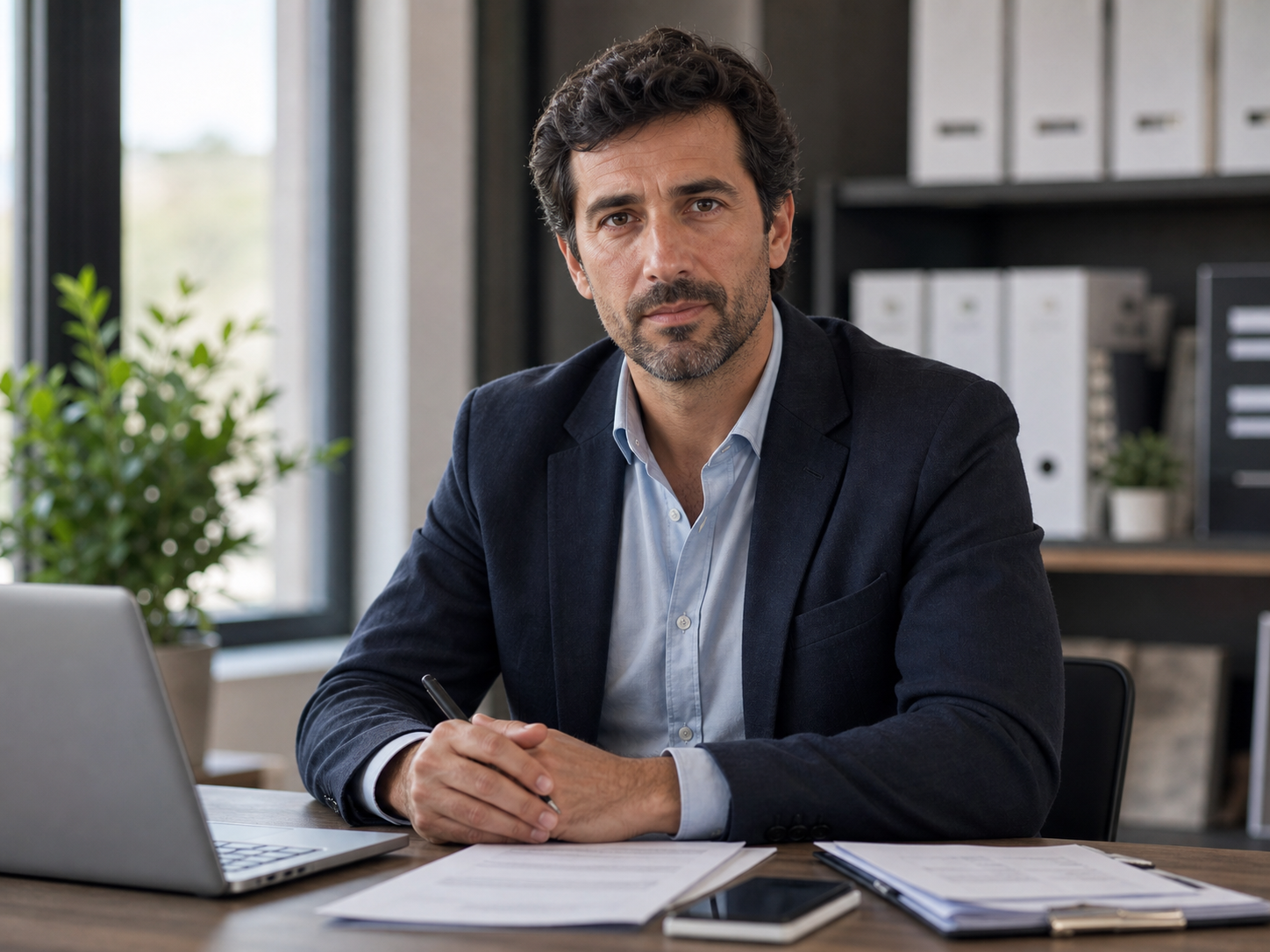 Retrato editorial representativo de Joan Climent Chiva, asesor fiscal-contable
